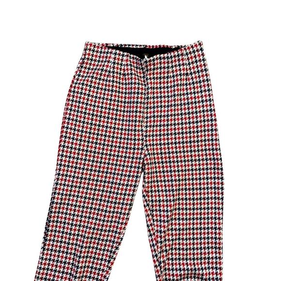 Free People Rudy Houndstooth Flared Cropped Stretch Trousers Women’s 4 Preppy - Picture 8 of 12